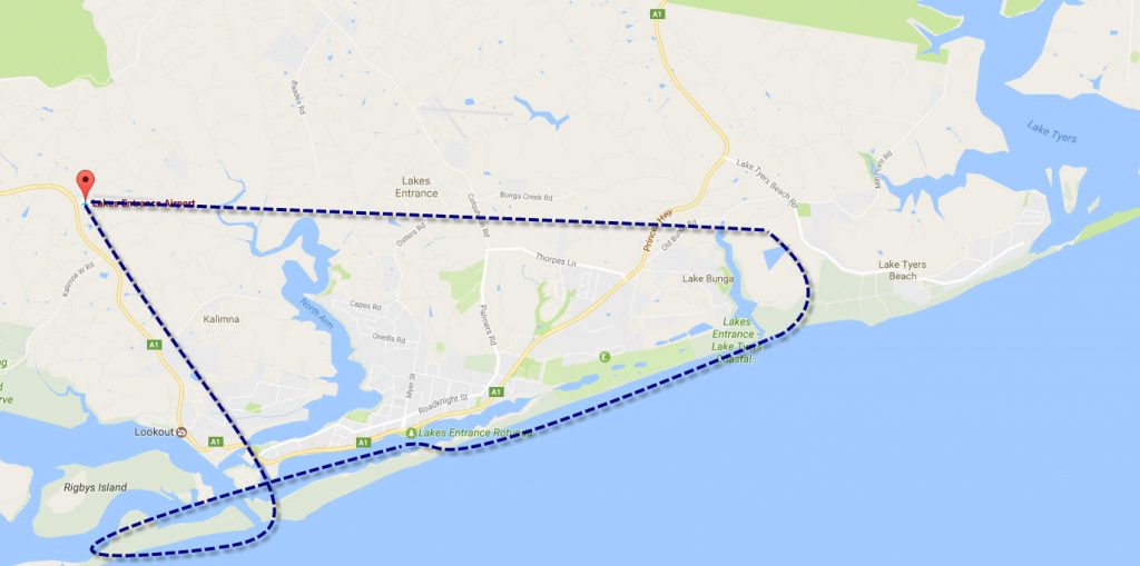 Bandicoot Tiger Moth Lakes Entrance Flight 15 min